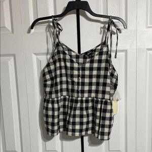 Perch by Blu Pepper NWT cotton cropped tank top shirt blouse size 1XL
